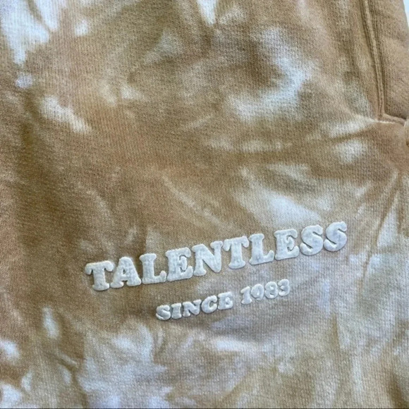 Talentless Premium Cotton Sweatpants Beige Custom Tie Dye - Picture 6 of 8